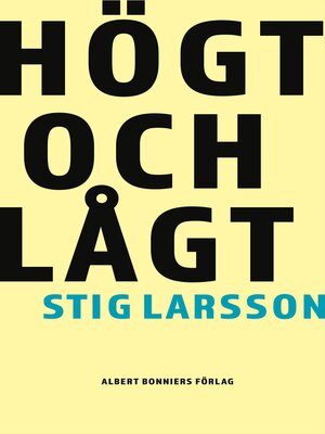 cover image of Högt och lågt